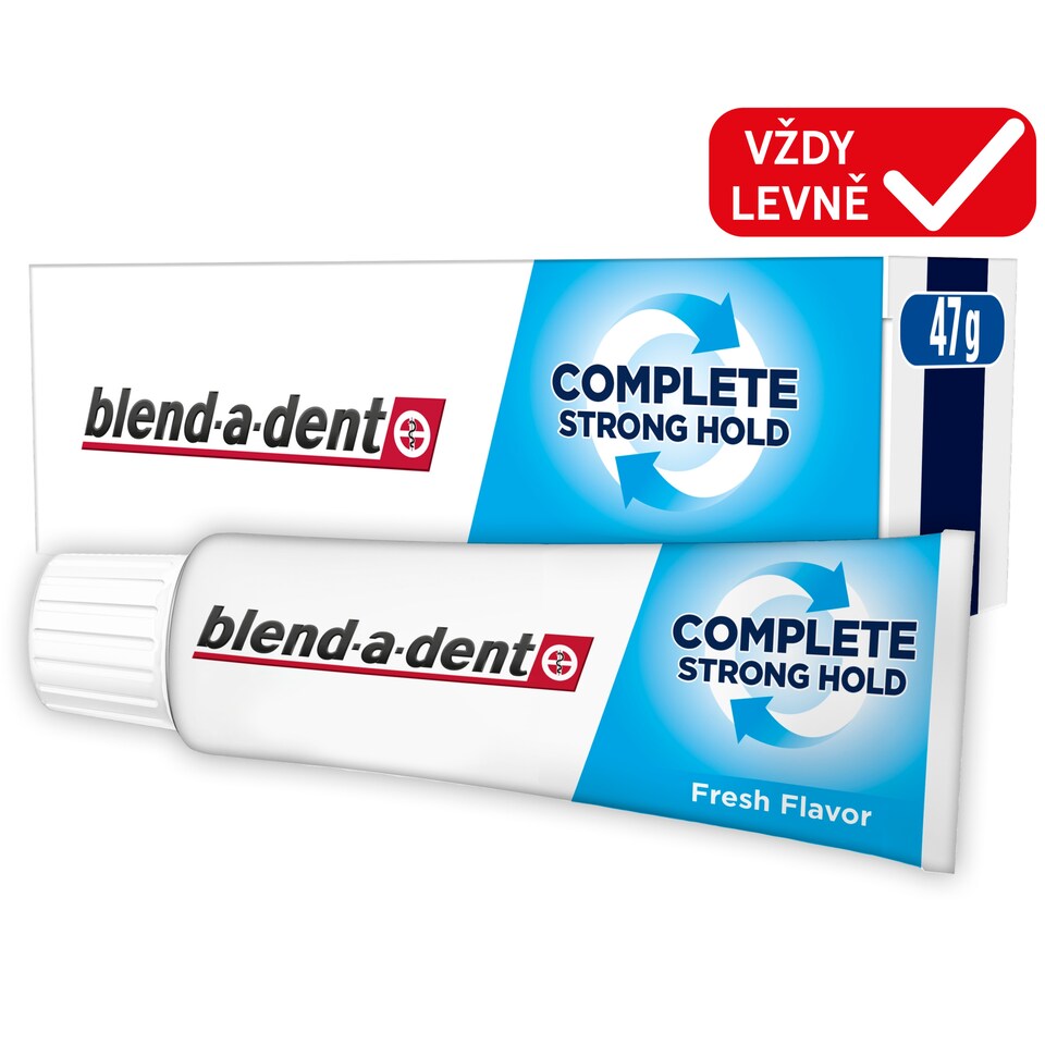 Obrázek 1 pro produkt Blend-a-dent Plus Food Barrier Fresh Fixační Krém Pro Úplné I Částečné Zubní Náhrady 47 ml