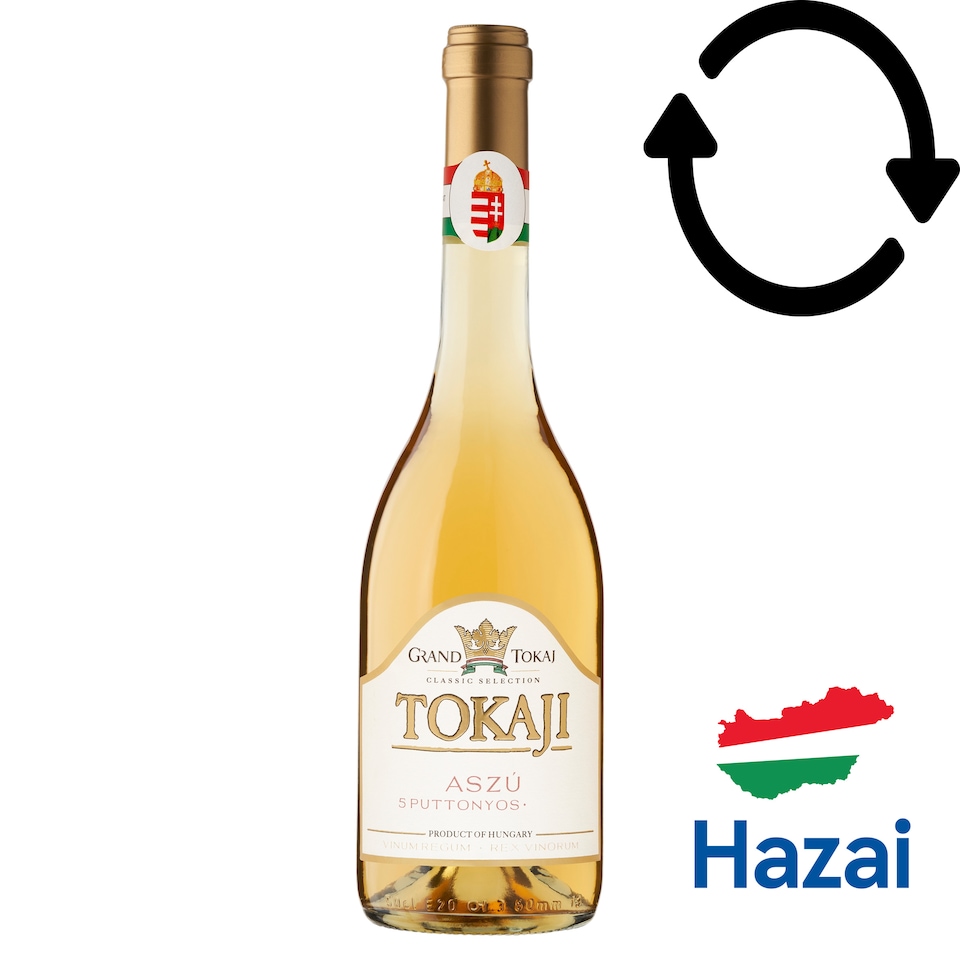 Grand Tokaj Classic Selection Tokaji Aszú 5 puttonyos édes fehér tokaji borkülönlegesség 10,5% 0,5 l  1. kép