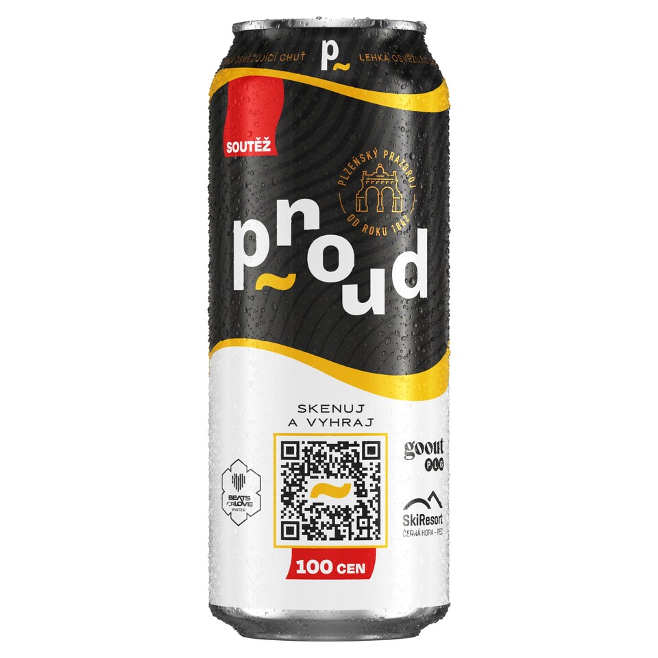 Obrázek 1 pro produkt Proud Pivo ležák ochucený 0,5l