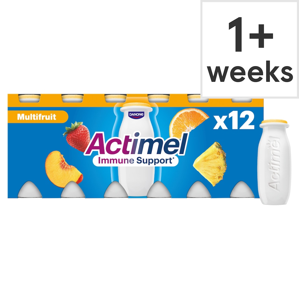 image 1 of Actimel Immune Support Multifruit Yogurt Drink 12 x 100g