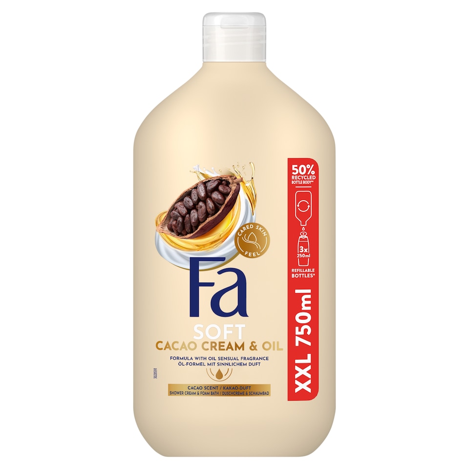 Fa tus- és habfürdő Cream & Oil Cocoa 750 ml