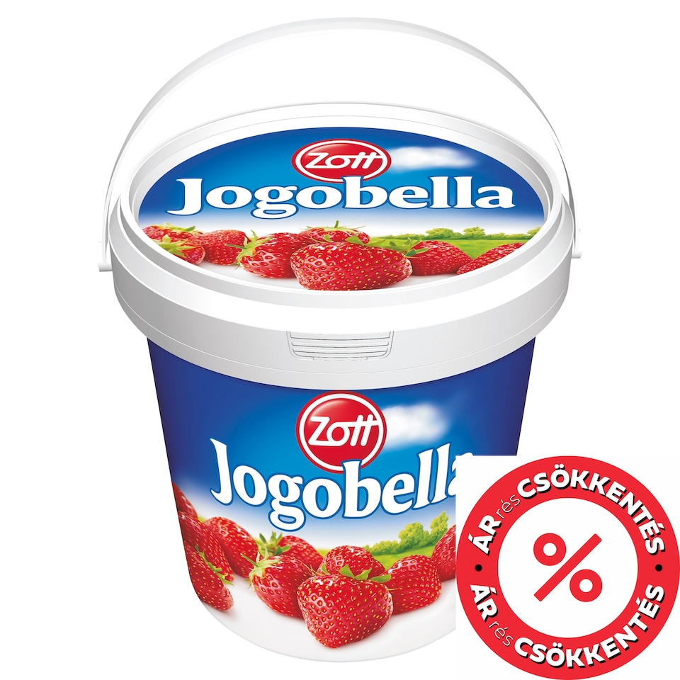 Zott Jogobella élőflórás, epres joghurt 900 g