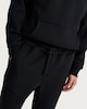 image 2 of F&F Heavyweight Drawstring Open Hem Joggers in Black