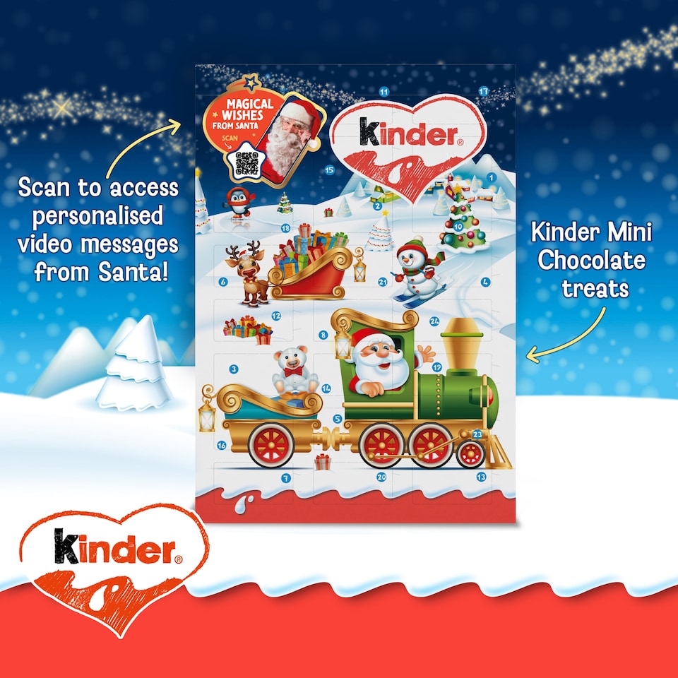 image 1 of Kinder Chocolate Advent Calendar 144G