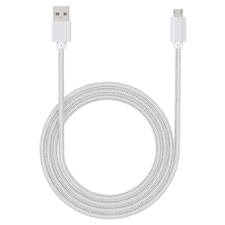 Tesco 1m Micro USB Braided Cable Grey