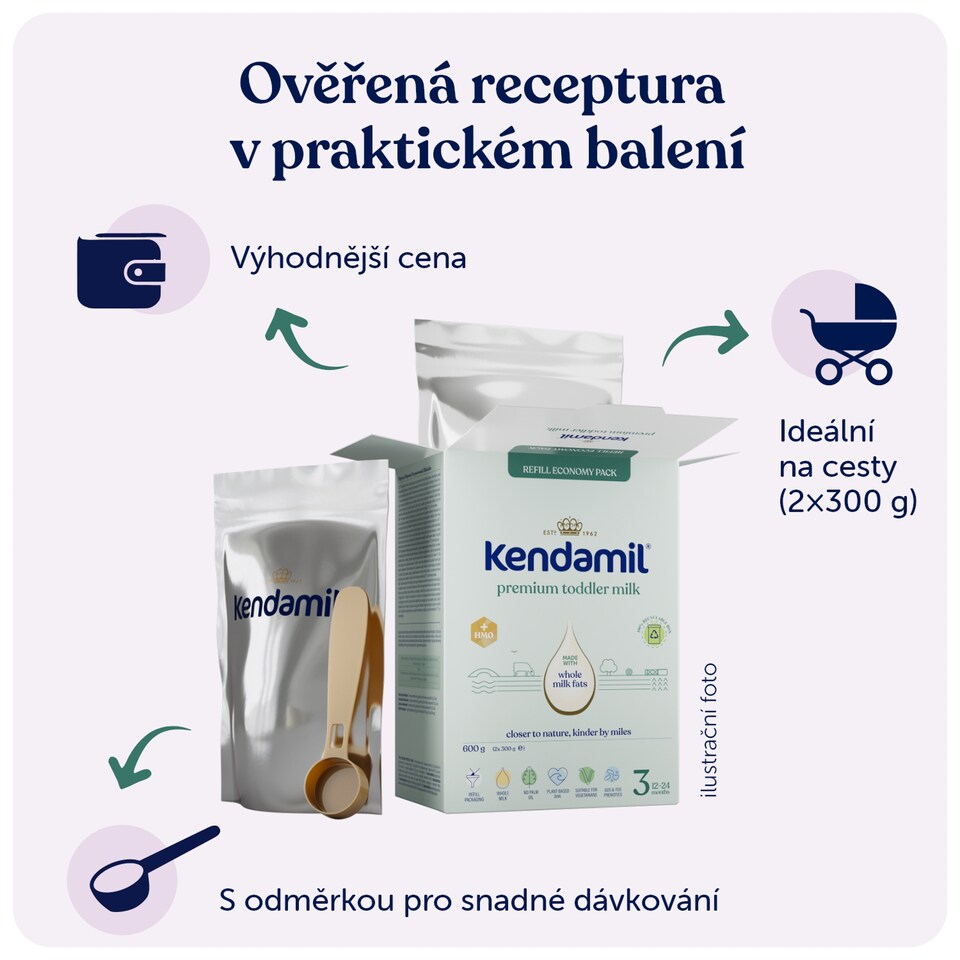 image 1 of Kendamil Premium 3 Toddler Milk in Powder 2 x 300g (600g)