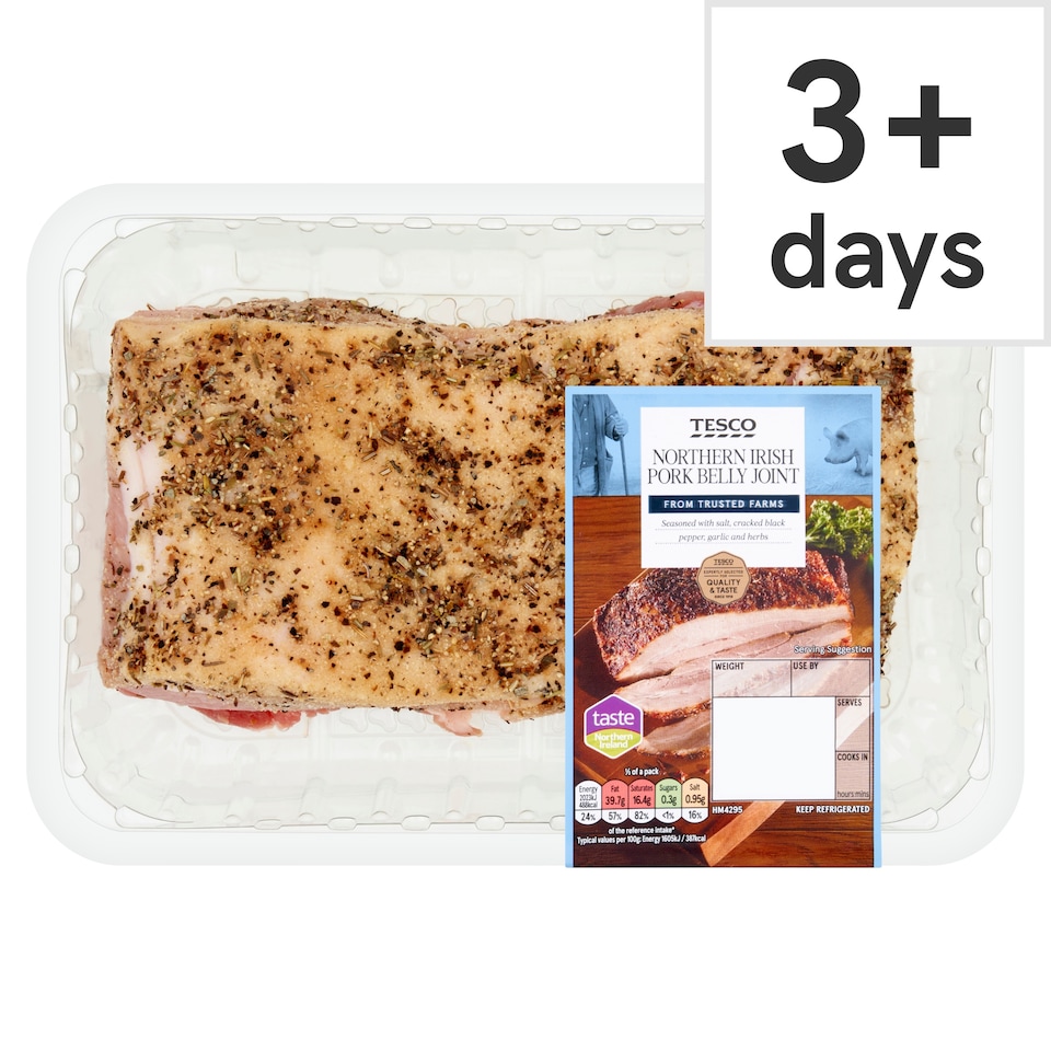 Tesco Northern Irish Pork Belly Joint 600g