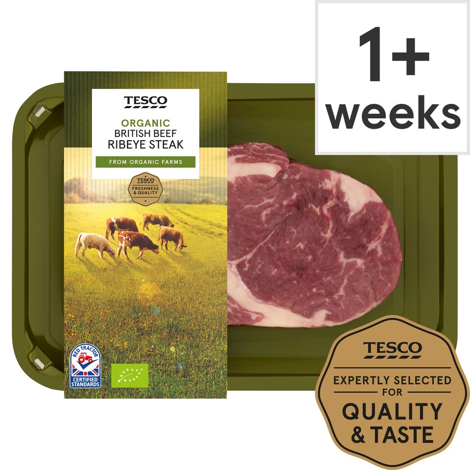 Tesco Organic Beef Ribeye Steak Tesco Groceries