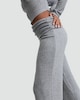 image 1 of OH ME OH MY Ribbed Fold Over Waist Trousers in Grey