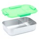 image 2 of Smash Neon Green 3 Compartment Bento Box 1.2L