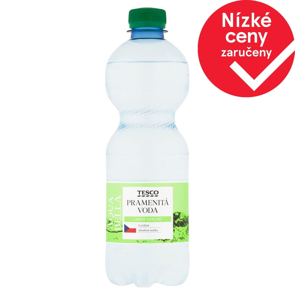 Tesco Aqua Bella pramenitá voda jemně perlivá 500ml