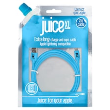 Juice Apple Lightning 2m Charging Cable Aqua
