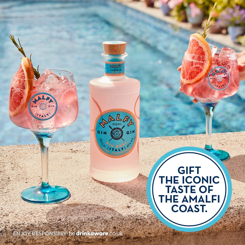 image 1 of Malfy Rosa Pink Grapefruit Flavoured Gin Spirit Drink 70cl