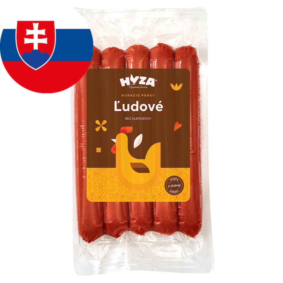 Hyza Ľudové kuracie párky 300 g