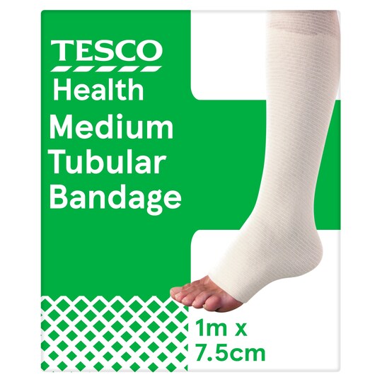 Tesco Elasticated Tubular Bandage 7.5Cmx1m Medium Tesco Groceries