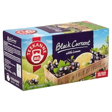 Teekanne World of Fruits fekete ribizli- és citromízesítésű gyümölcstea keverék 20 filter 50 g