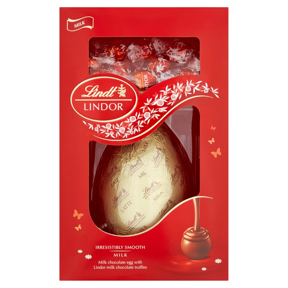 image 1 of Lindt Lindor Milk Chocolate Easter Egg And Truffles 285G