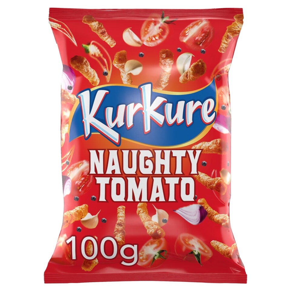 image 1 of Kurkure Naughty Tomato Sharing Bag Crisps 100g