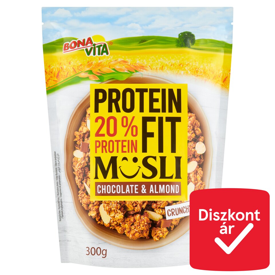 image 1 of Bonavita Protein Fit Crunchy Musli wit Protein, Chocolate and Almond 300 g