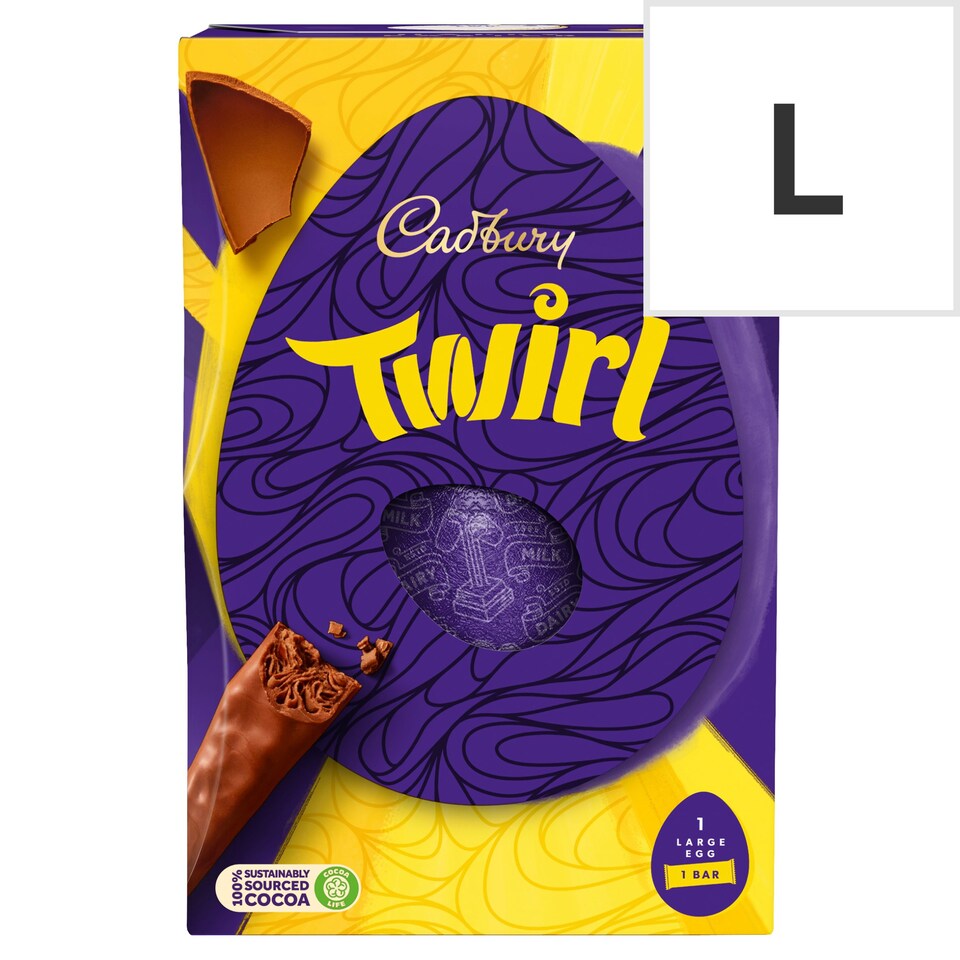 image 1 of Cadbury Twirl Chocolate Easter Egg 198g