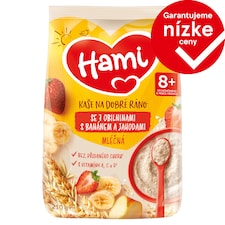 Hami mliečna kaša so 7 obilninami s banánom a jahodami 210 g