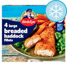 Birds Eye 4 Large Breaded Haddock 440G