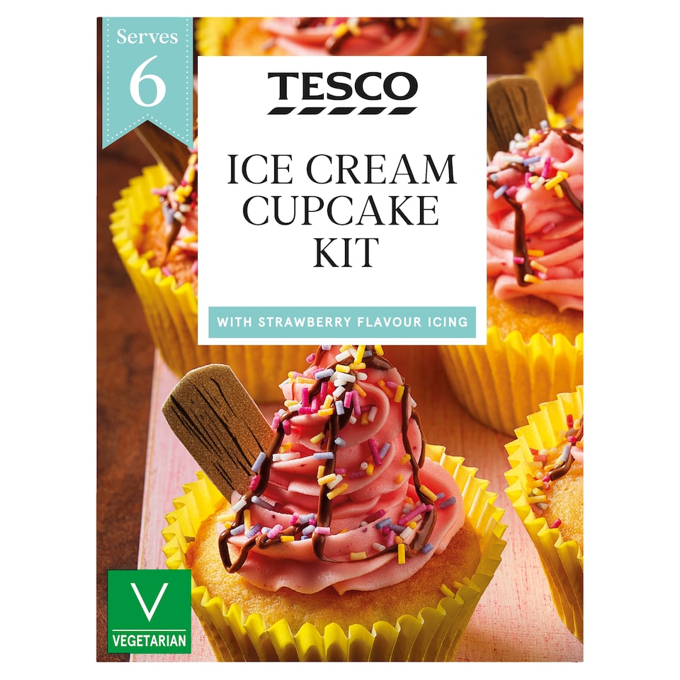 Tesco Ice Cream Cupcake Kit 327g