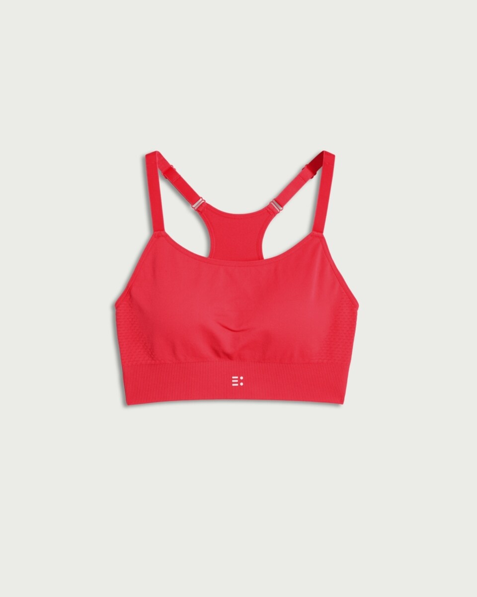 image 1 of F&F Active Racerback Medium Support Sports Bra in Multi