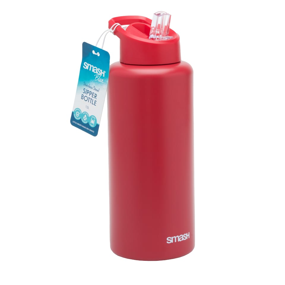 image 1 of SMASH BLUE ROSE OMBRE STAINLESS STEEL SIPPER BOTTLE 1.5L