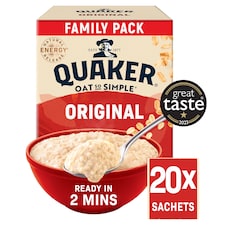 Quaker Oat So Simple Original Porridge Sachets Big Pack 20x27g