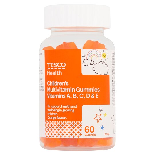 Tesco Health 60 Childrens Multivitamins Orange Gummies