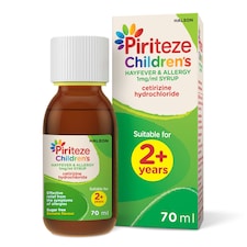 Piriteze Allergy Relief Syrup 2+ Banana Flavoured 70Ml