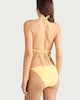 image 3 of F&F Tie Side Bikini Bottoms in Yellow