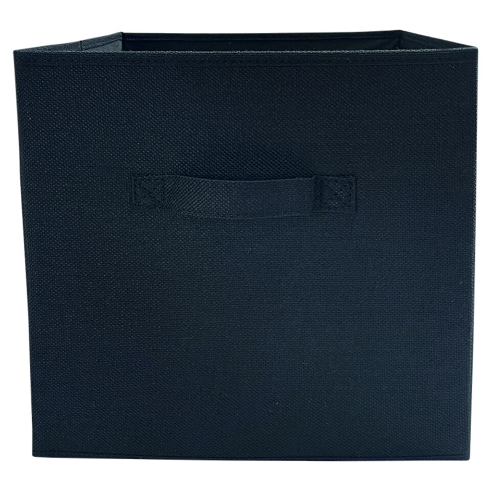 image 1 of Tesco Home Black Collapsible Storage Cube 31 x 31 x 31 cm