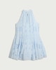 image 4 of F&F Pure Cotton Embroidered Mini Dress in Blue