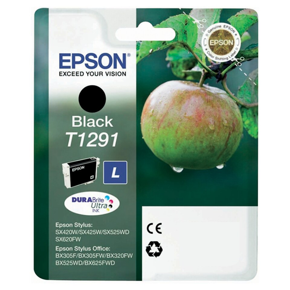 Epson Apple T1291 Black Printer Ink