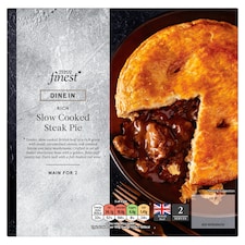 Tesco Finest Dine In Slow Cooked Steak Pie 500G