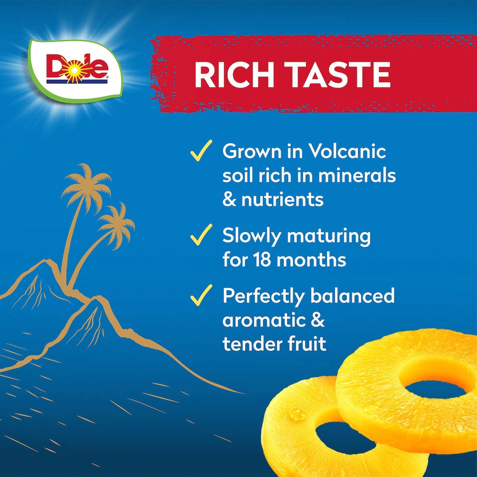 image 1 of Dole Gold Pineapple Slices In Juice 432G