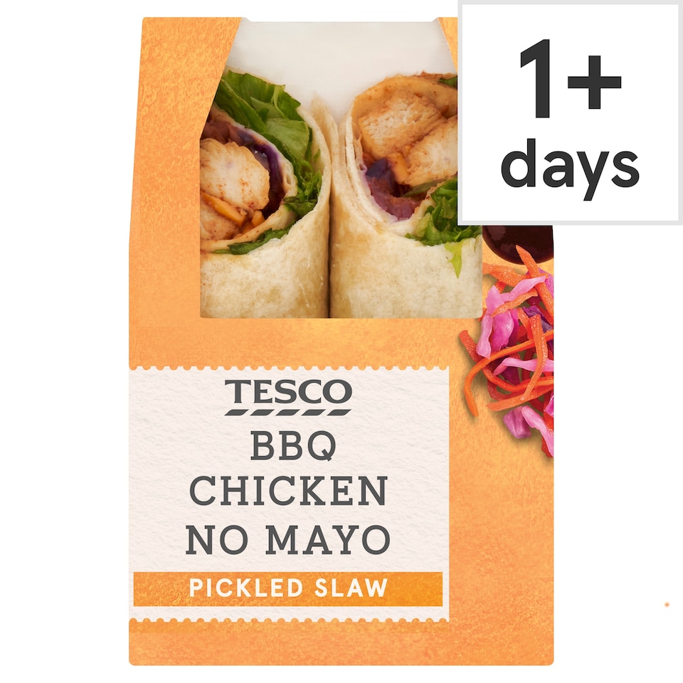 Tesco BBQ Chicken No Mayo Wrap