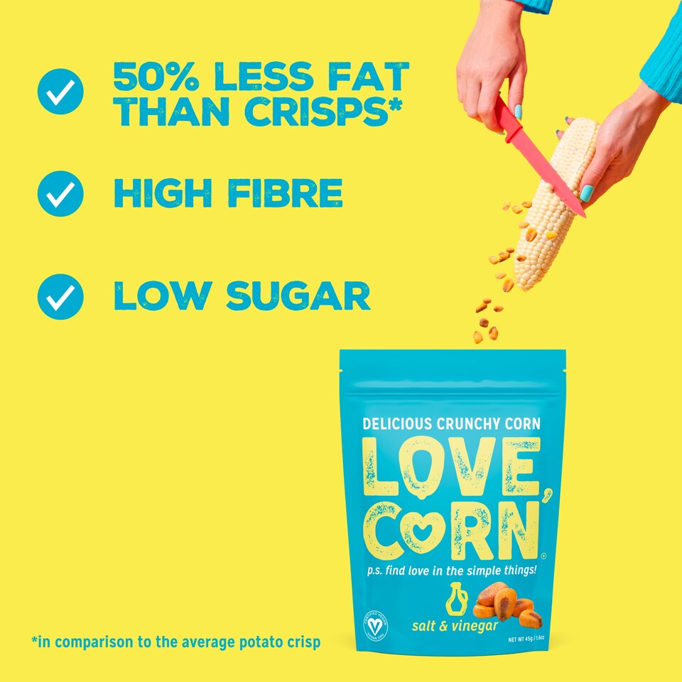 image 1 of Love Corn Salt & Vinegar 115G