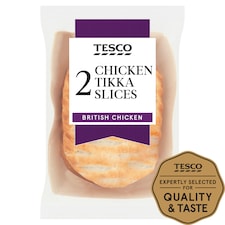 Tesco Chicken Tikka Slices 2 Pack 300g