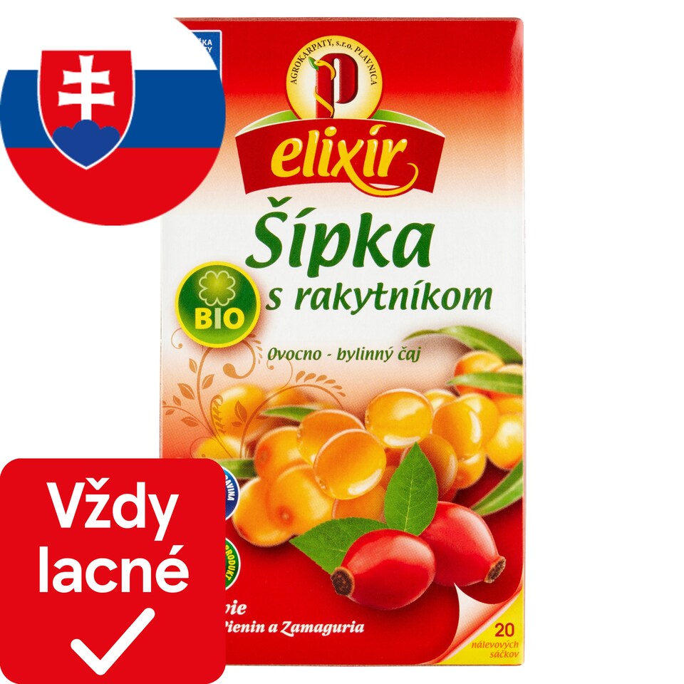 image 1 of Elixír Organic Rosehip with Sea Buckthorn Fruits-Herbal Tea 20 x 1.5 g (30 g)
