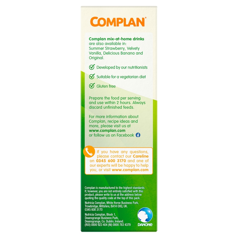 image 1 of Complan Nutritional Drink Mix - Rich Chocolate Sachet 4 x 55g