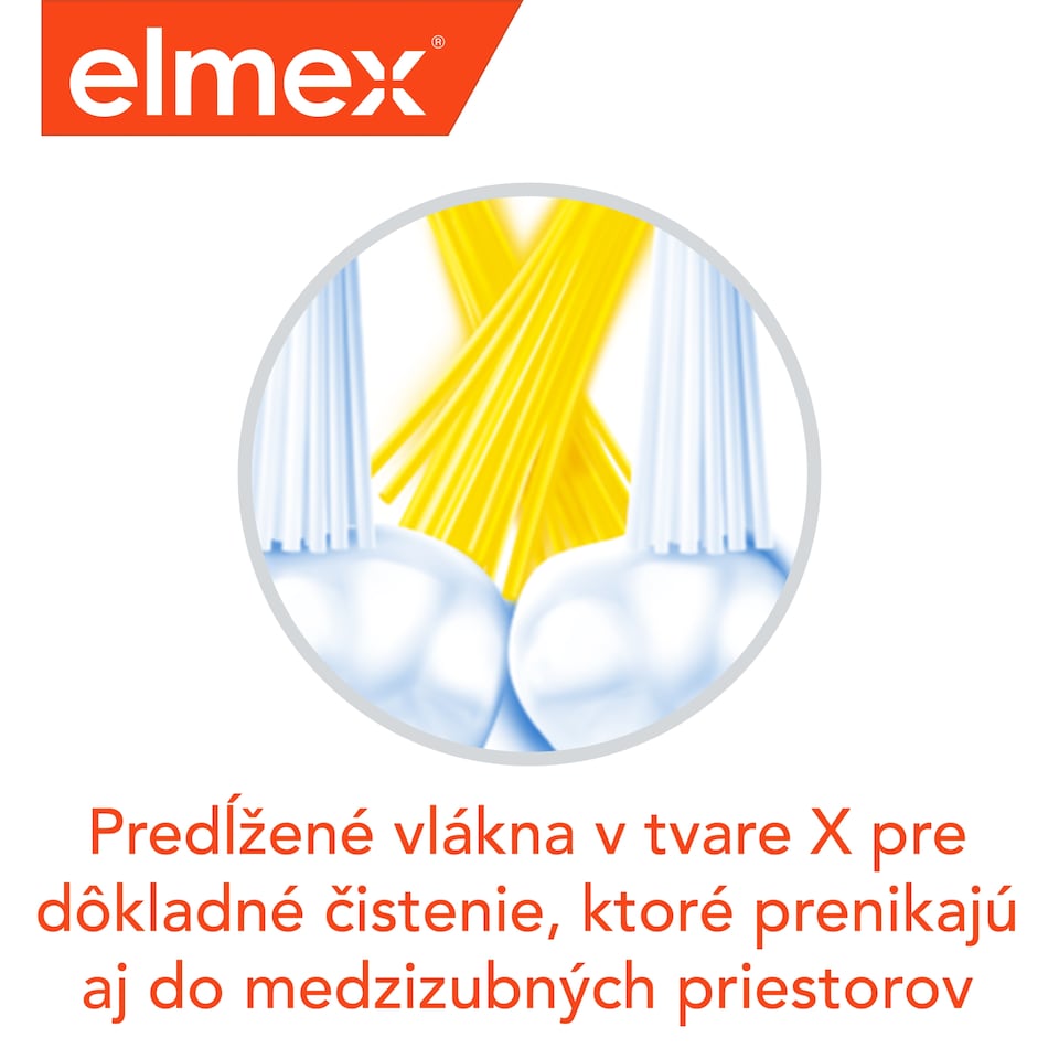 obrázok 1 z elmex®Junior detska zubná kefka mäkká pre deti vo veku 6 – 12 rokov 1 ks