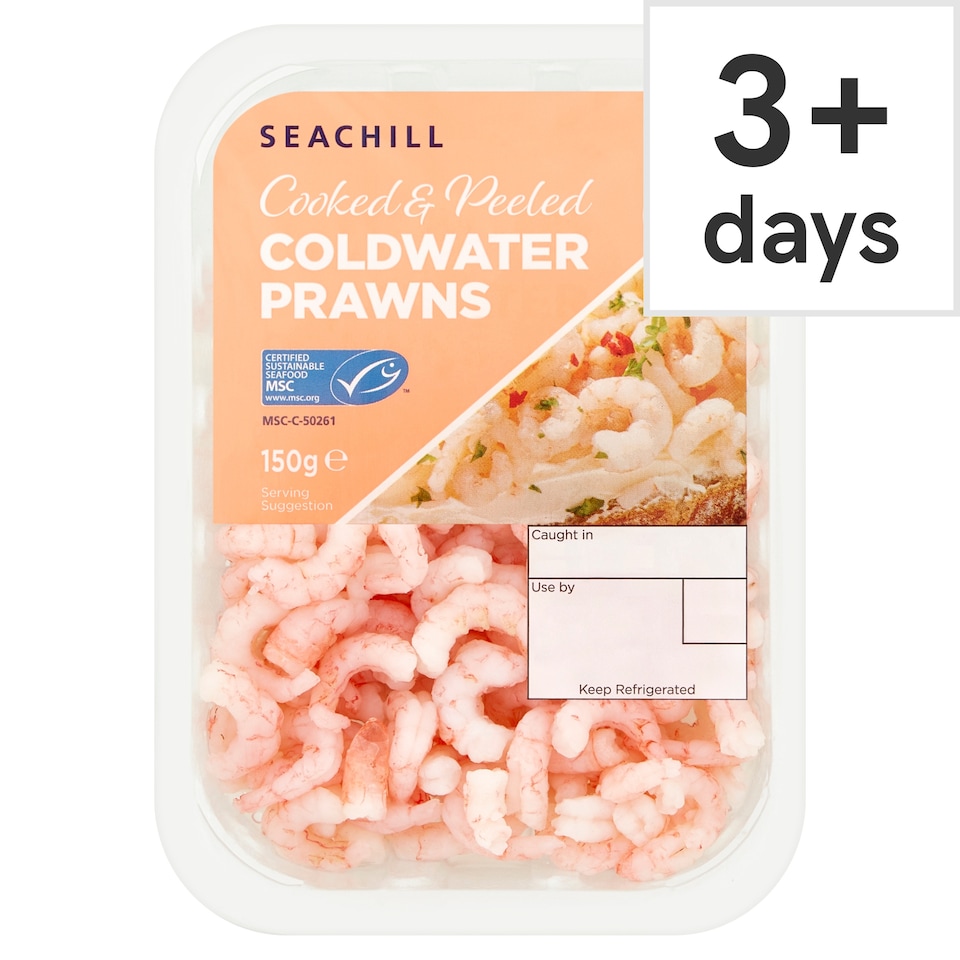 Seachill Cooked & Peeled Coldwater Prawns 150g