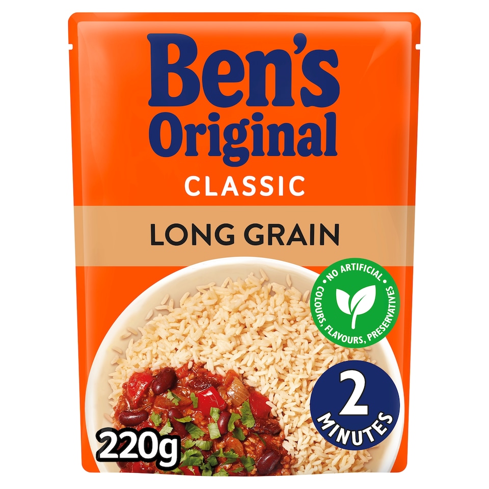 image 1 of Ben's Original Long Grain Microwave Rice 220g