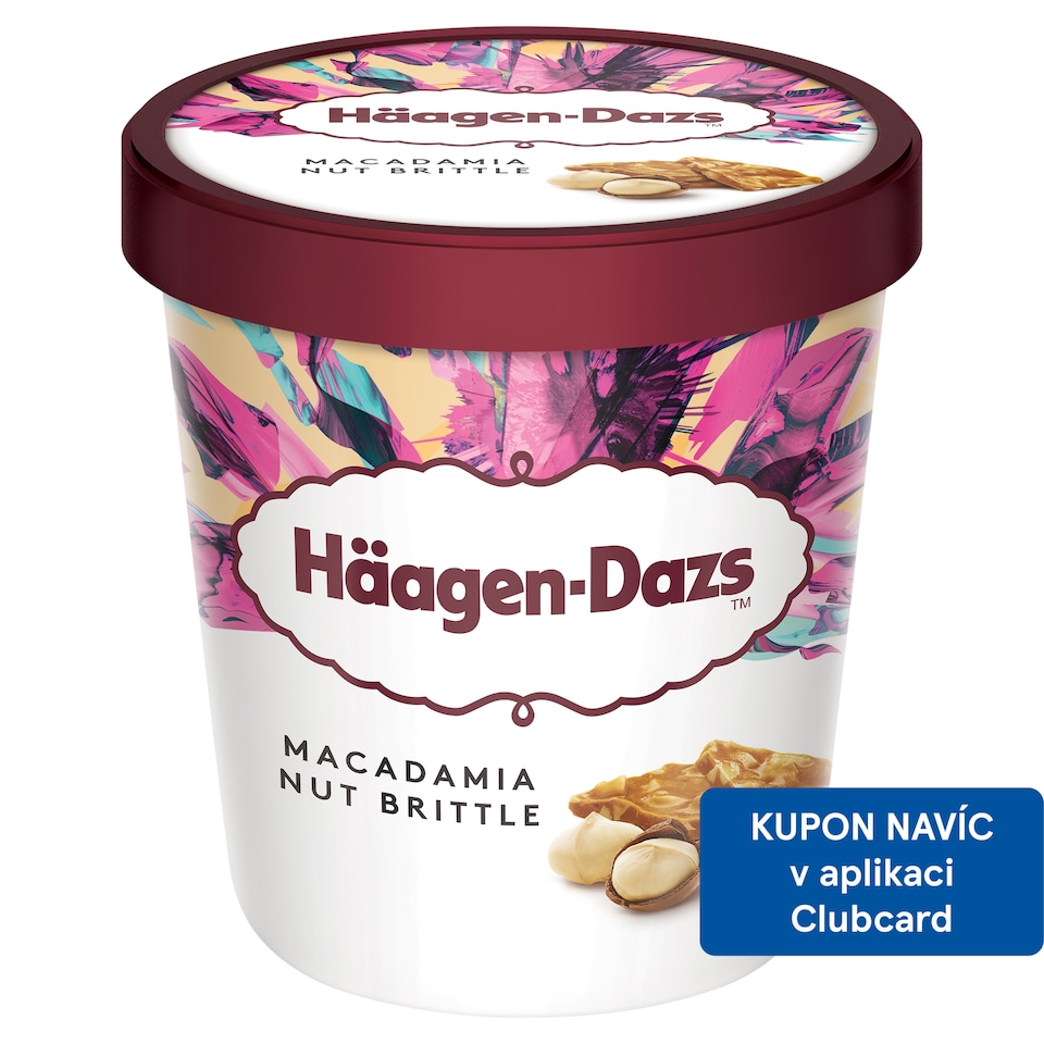 Häagen-Dazs Vanilková zmrzlina smetanová s karamelizovanými makadamovými ořechy 460ml