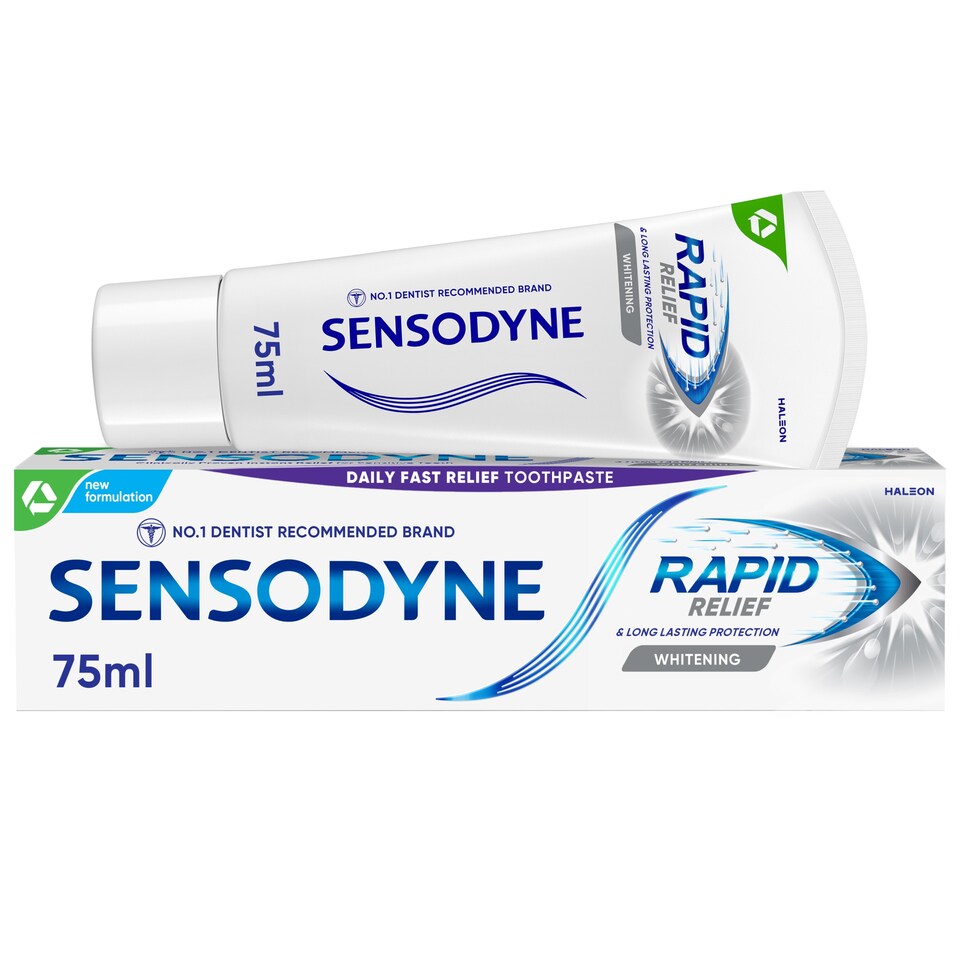 image 1 of Sensodyne Rapid Relief Whitening Sensitive Toothpaste 75ml