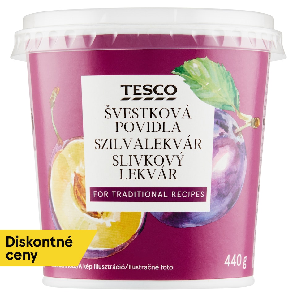 Tesco Slivkový lekvár 440 g