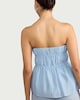 image 3 of F&F Shirred Bandeau Co-ord Top in Blue